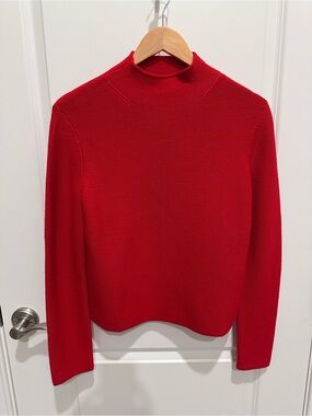 Akris Punto Women's Red Mock Neck Sweater
